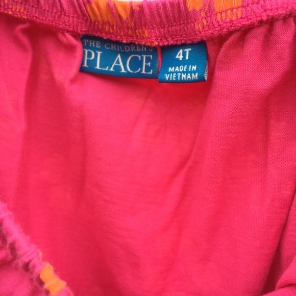Childrens Place Girls Orange & Pink Casual Summer Sun Dress 4T - Picture 4 of 11